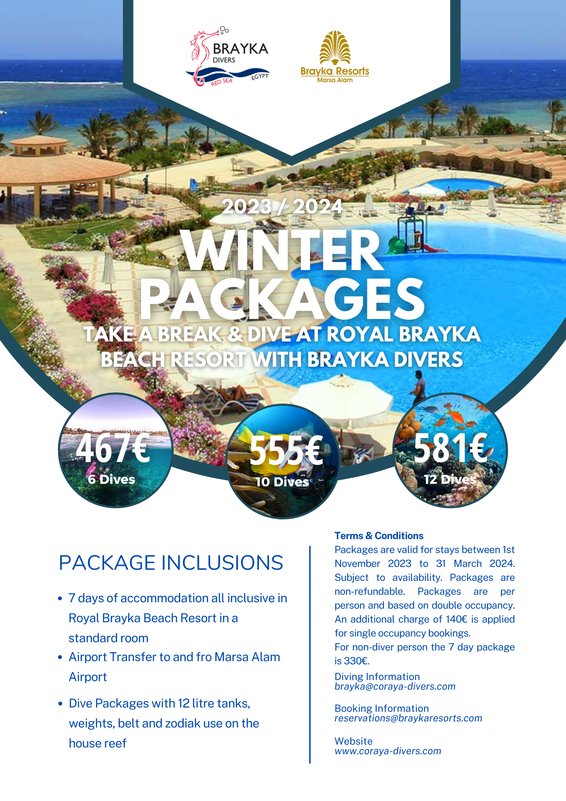 Royal Brayka - Winter Dive Packages